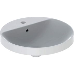 Geberit VariForm - Umývadlo zápustné, priemer 480 mm, s prepadom, biela 500.704.01.2