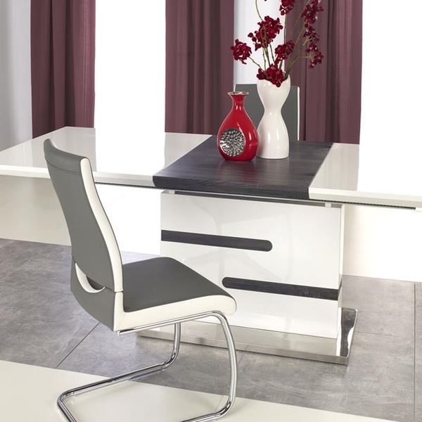 Halmar MONACO stôl biely / šedý
