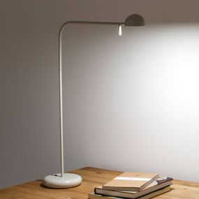 Vibia Pin 1655 stolná LED lampa dĺžka 40 cm biela, Pracovňa / Kancelária, ušľachtilá oceľ, hliník, zamak, polykarbonát, 4.5W, Energialuokka: E, K: 55cm