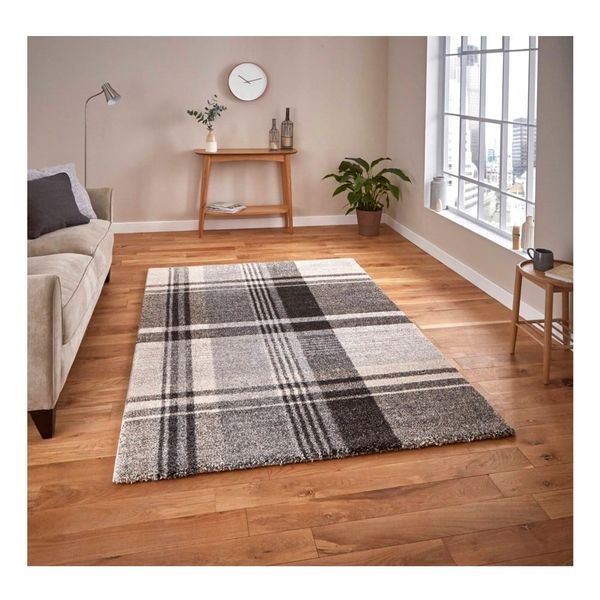 Béžovo-čierny koberec Think Rugs Elegant, 160 x 220 cm