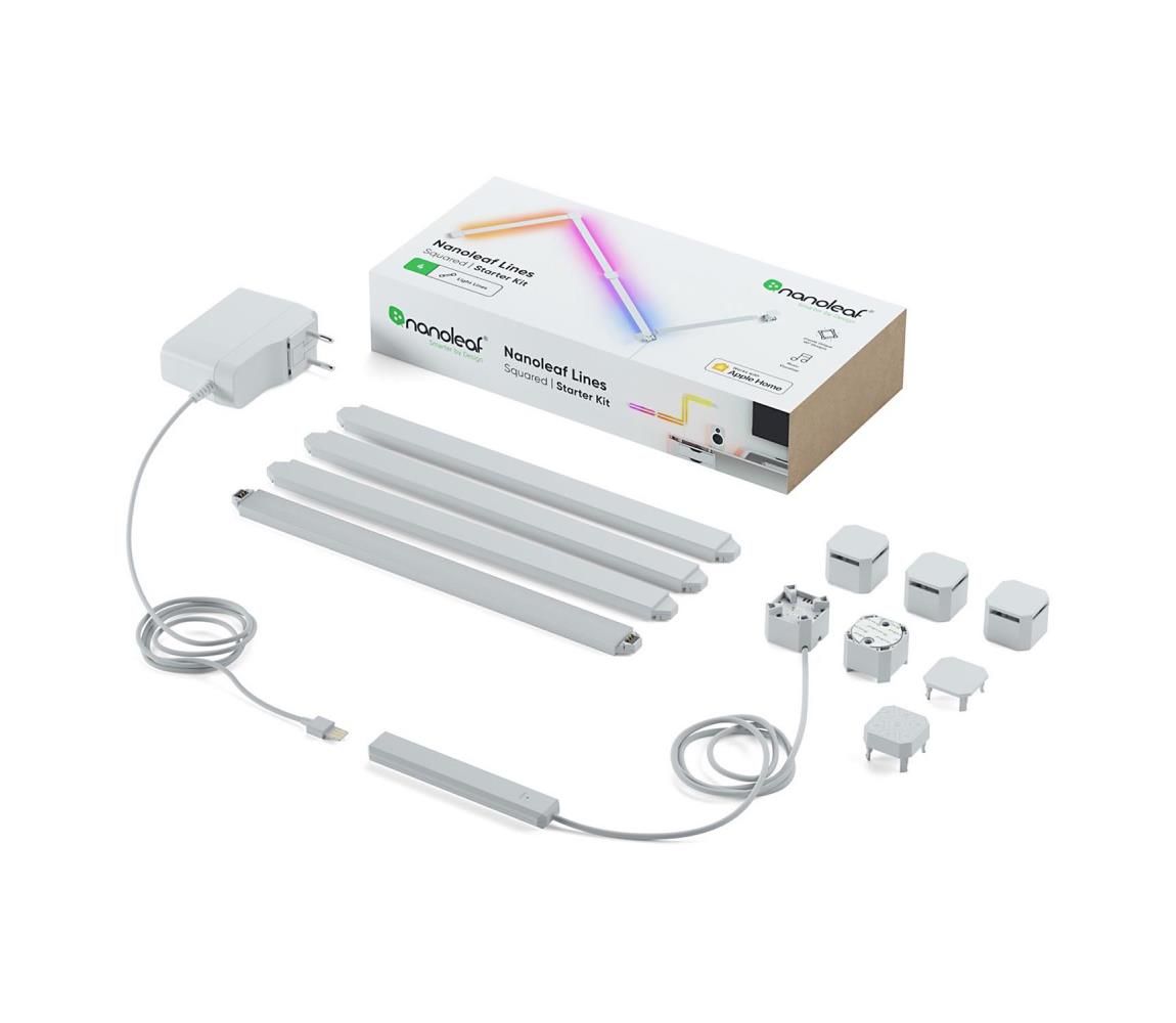 Nanoleaf NL59K02-4SN00 - SADA 4x LED RGBW Stmievateľná lišta LINES LED/2W/230V