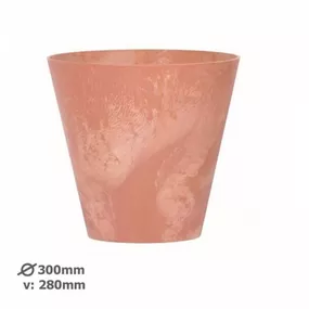 Kinekus Kvetináč plastový, priemer 30cm, TUBUS BETON EFFECT, terakota