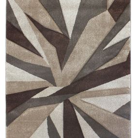 Flair Rugs koberce Kusový koberec Hand Carved Shatter Beige/Brown - 160x230 cm