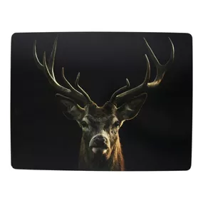 4ks pevné korkové prestieranie s jeleňom Black Deer - 30 * 40 * 0,4 cm