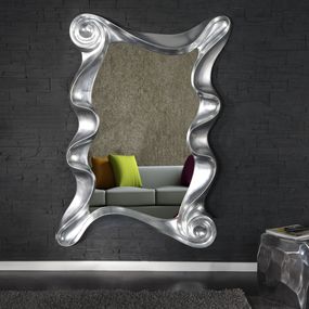 Estila Dizajnové nástenné zrkadlo Alice strieborné 160cm