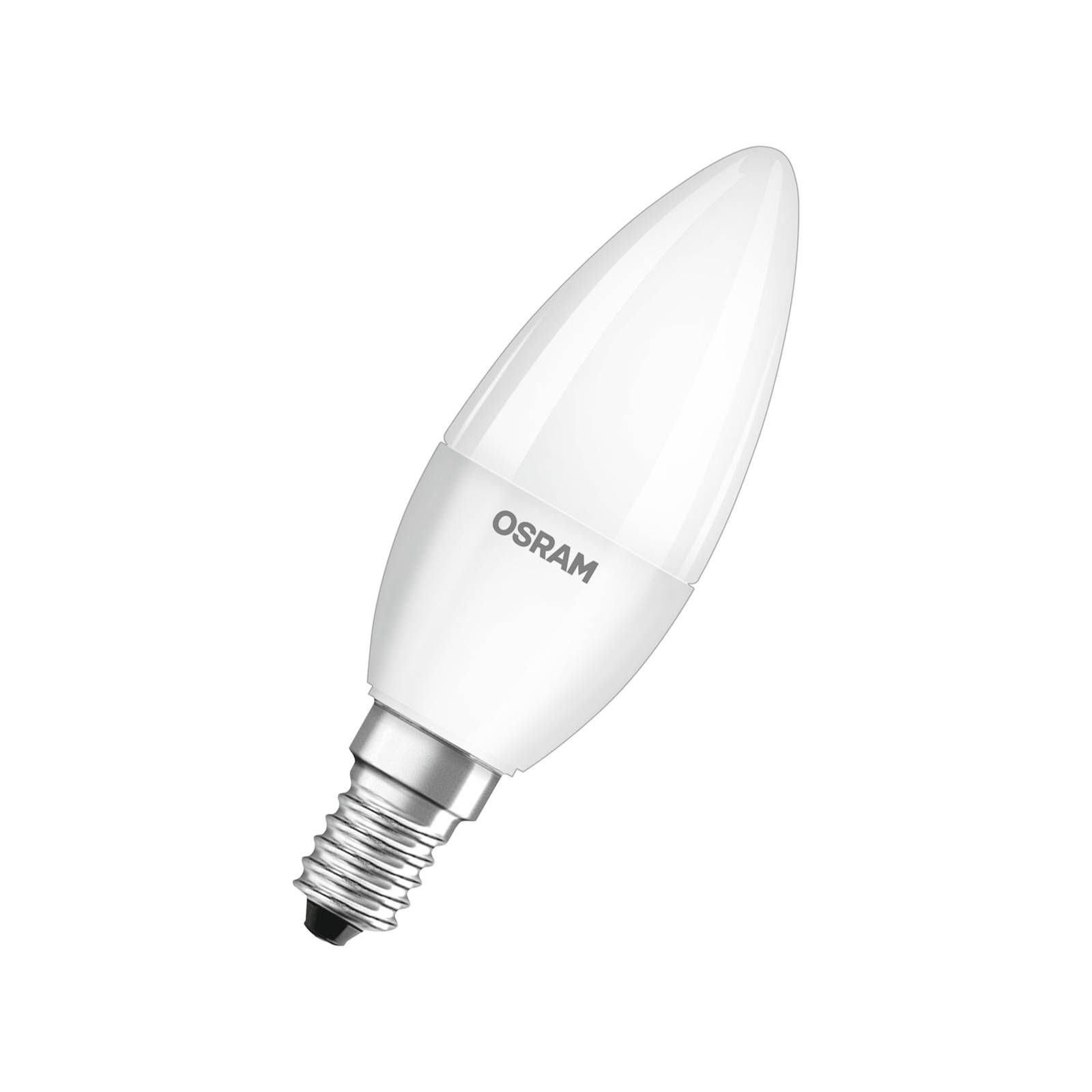 OSRAM LED sviečka E14 4, 9W Base CL B40 840 matná 3, E14, 4.9W, Energialuokka: F, P: 10 cm