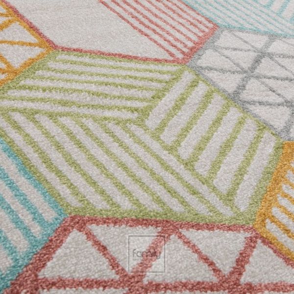 DomTextilu Pestrofarebný koberec s geometrickými vzormi 46726-217789