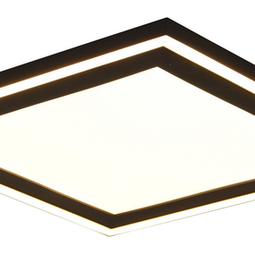 Stropné/nástenné LED osvetlenie Carus 33x33 cm, čierne