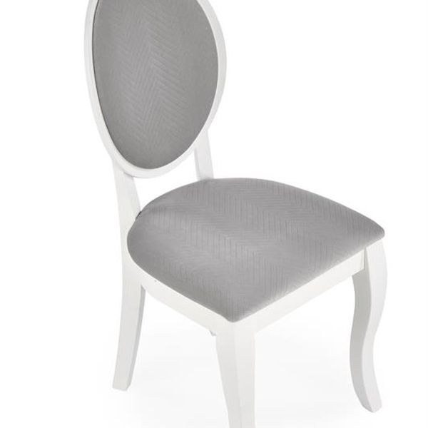 Halmar VELO stolička biela/šedá