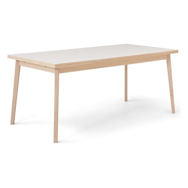 Rozkladací jedálenský stôl s bielou doskou Hammel Single 180 x 90 cm