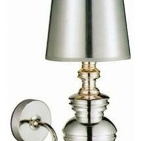 Nástěnná lampa AZzardo Baroco wall silver AZ0308 E14 1x11W IP20 18cm stříbrná