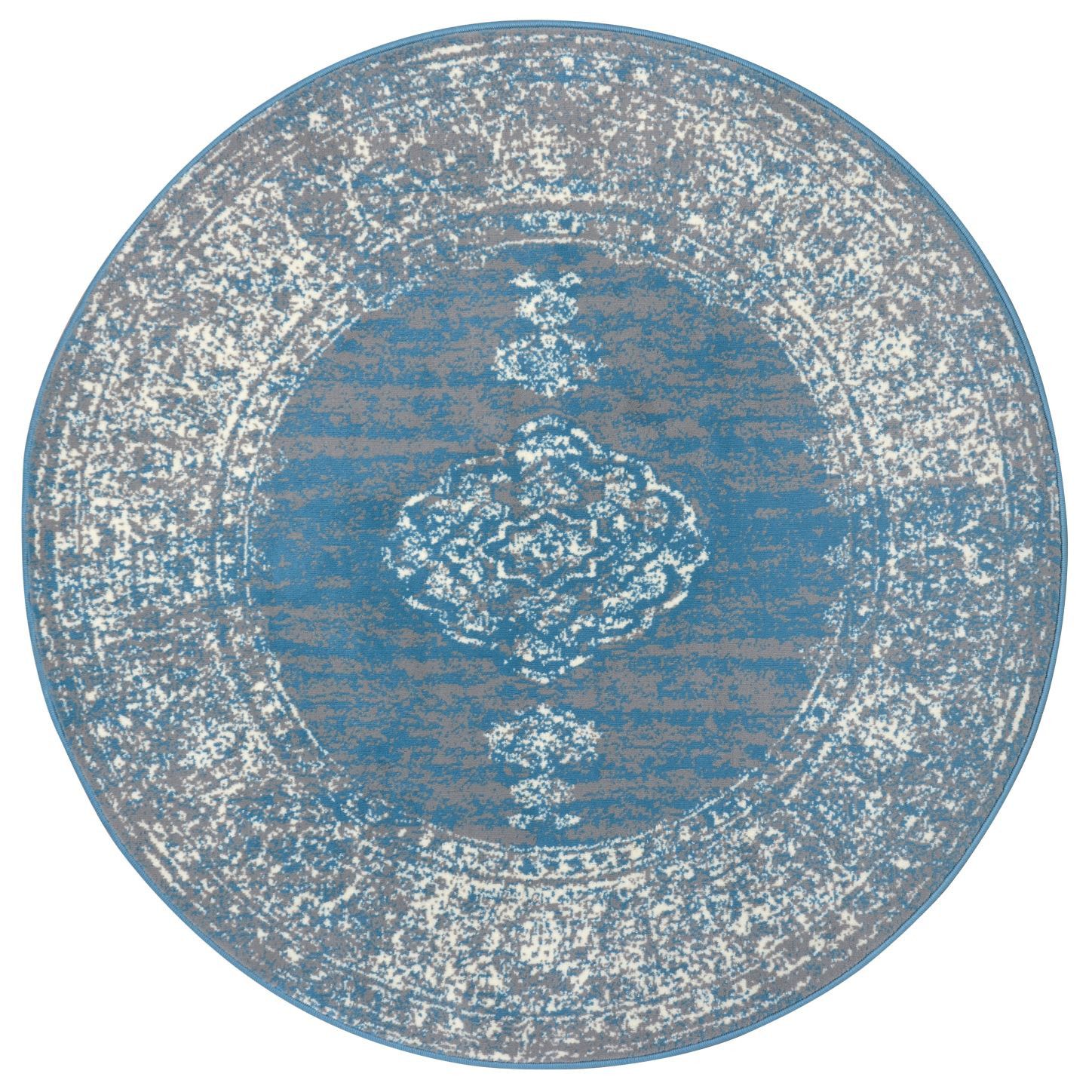 Hanse Home Collection koberce AKCIA: 160x160 (průměr) kruh cm Kusový koberec Gloria 105516 Sky Blue kruh - 160x160 (priemer) kruh cm