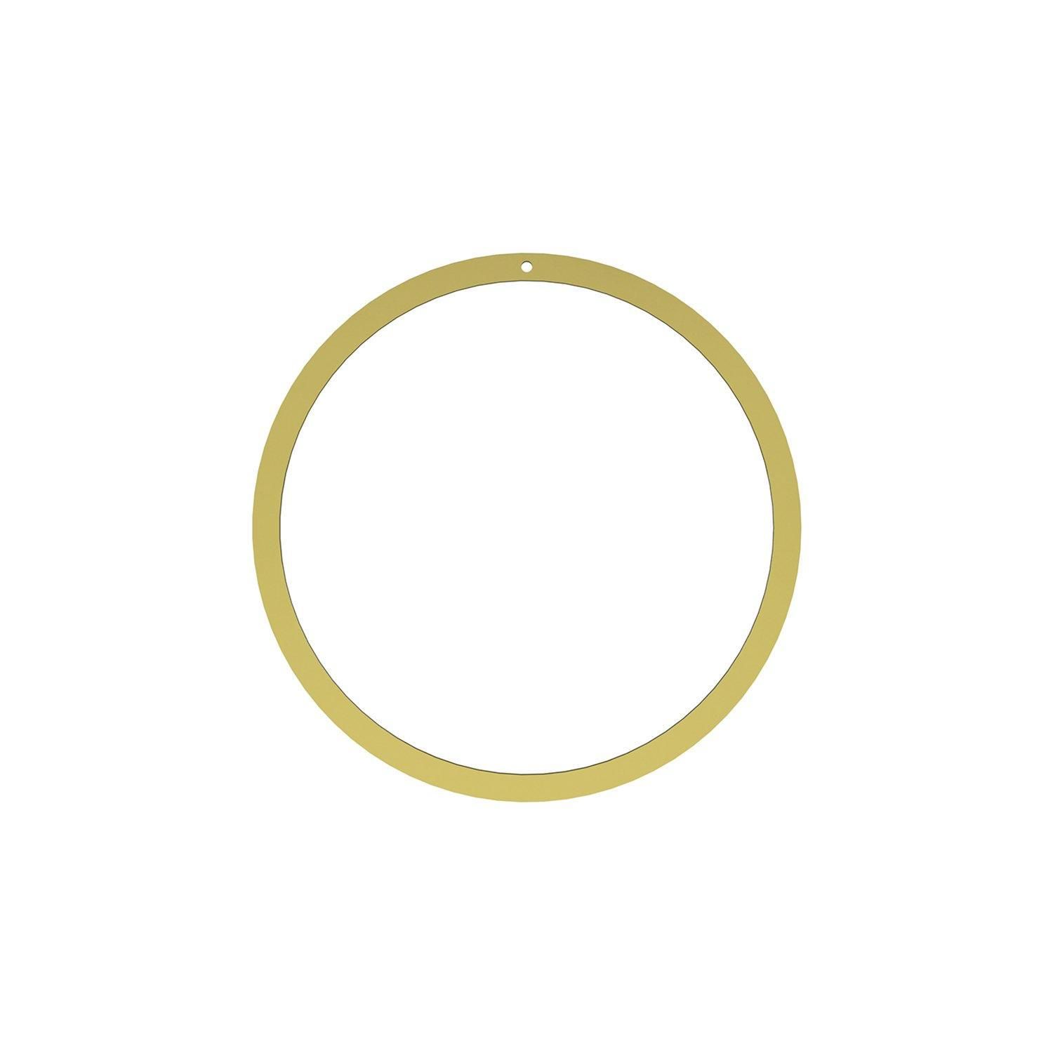 COOEE Design Mosadzný kruh na dekorovanie Brass 20 cm
