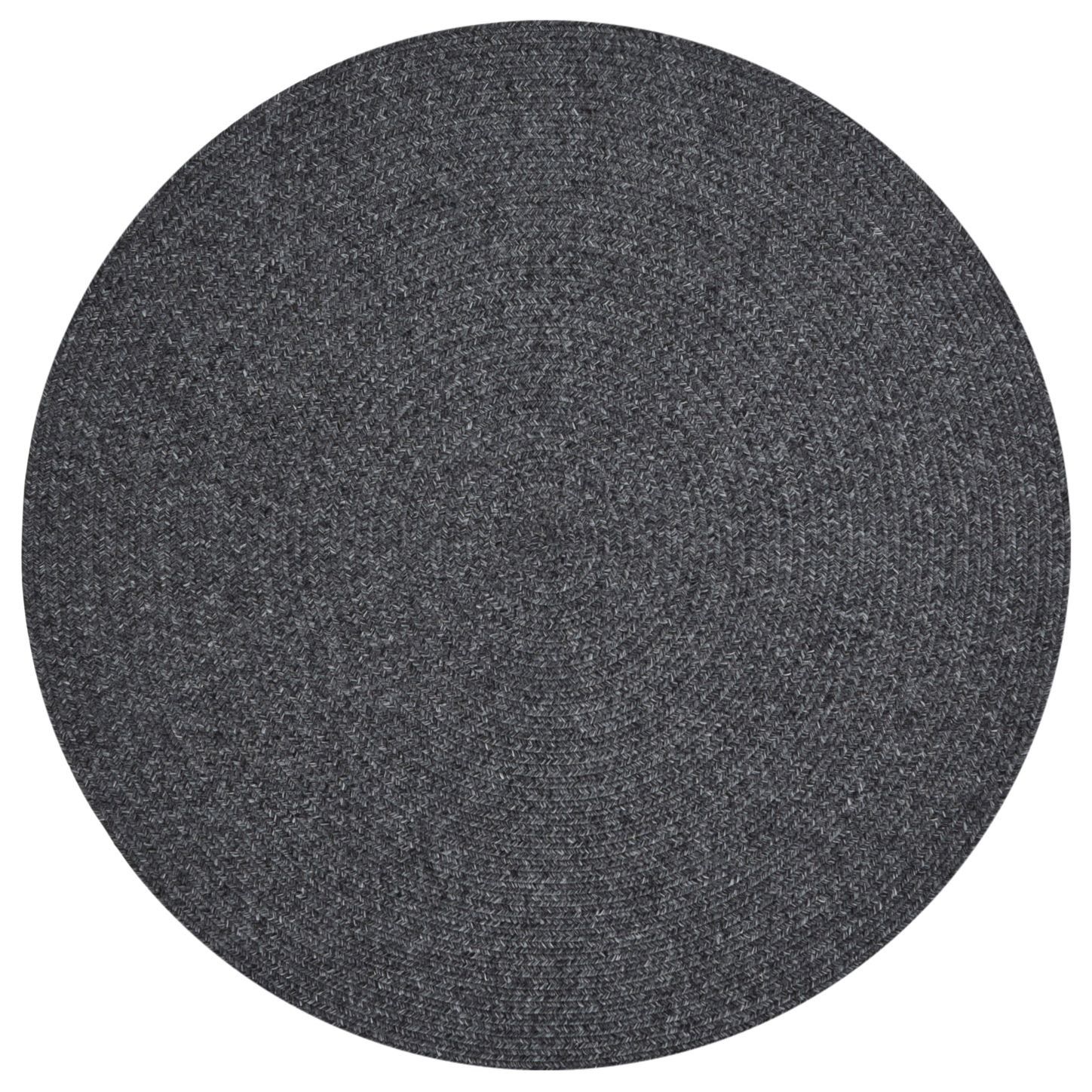 NORTHRUGS - Hanse Home koberce Kusový koberec Braided 105550 Dark Grey kruh – na von aj na doma - 150x150 (priemer) kruh cm