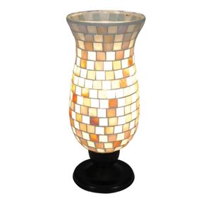 Näve Stolná lampa Yara s mozaikovým tienidlom, Obývacia izba / jedáleň, sklo, E14, 40W, K: 27cm