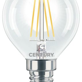 CENTURY LED FILAMENT MINI GLOBE ČIRÁ 4W E14 2700K 470Lm 360d 45x76mm IP20 CEN INH1G-041427