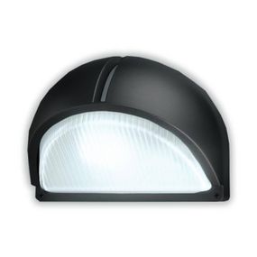 Performance in Lighting Vonkajšie nástenné svetlo Polo 2, čierne, polykarbonát, E27, 75W, L: 23.7 cm, K: 18.2cm