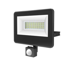 ACA Lighting černá SENSOR LED SMD reflektor IP66 30W 6000K 3300Lm 230V AC Ra80 V3060S