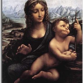 Obraz Leonardo da Vinci - Madonna with a Yarnwinder zs17009