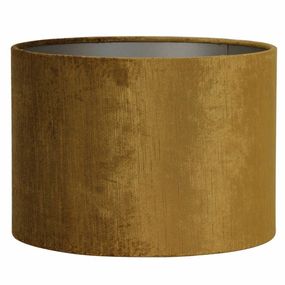 Zlaté zamatovej tienidlo na lampu Gemstone - Ø 40 * 30cm / E27