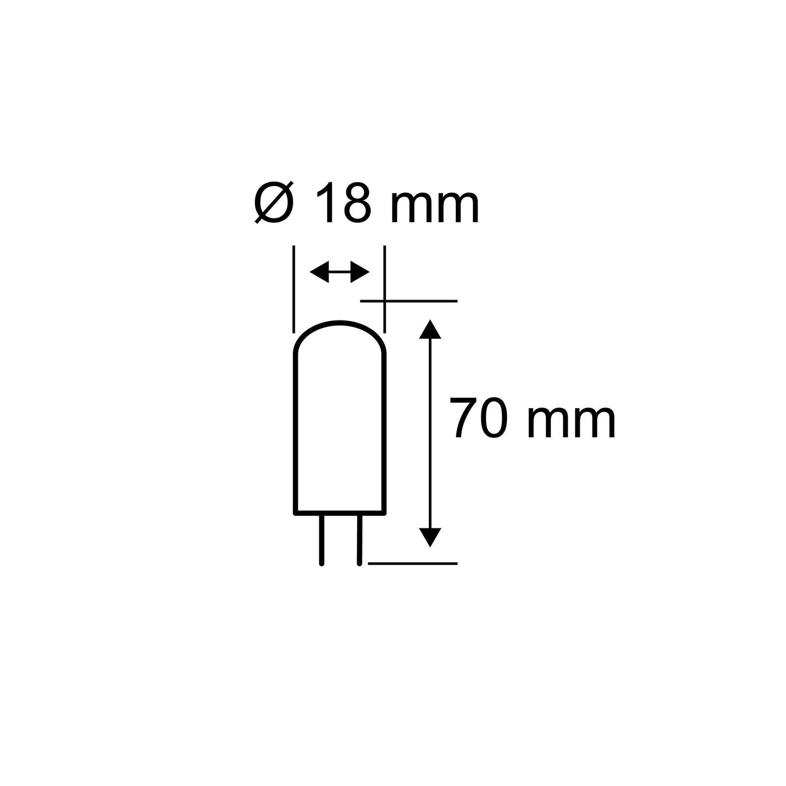 Paulmann LED s kolíkovou päticou G9 5W 2 700K 3 ks, G9, 5W, Energialuokka: F, P: 7 cm