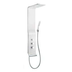 HansGrohe Raindance New - Sprchový panel Lift 180 2jet, biela/chróm 27008400