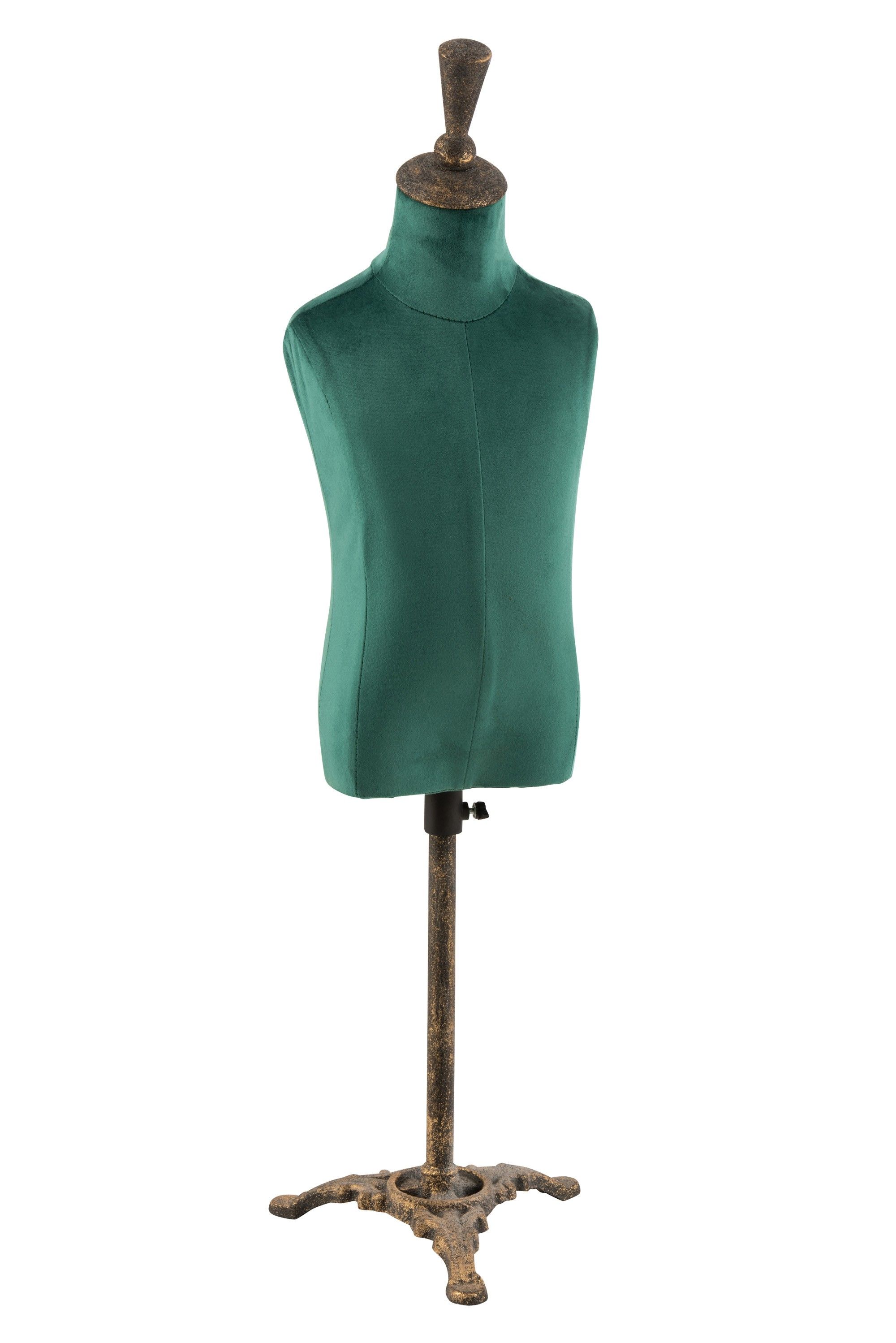 Menšie figuríny so zelenou zamatovú látkou Mannequin - 26 * 25 * 78 cm