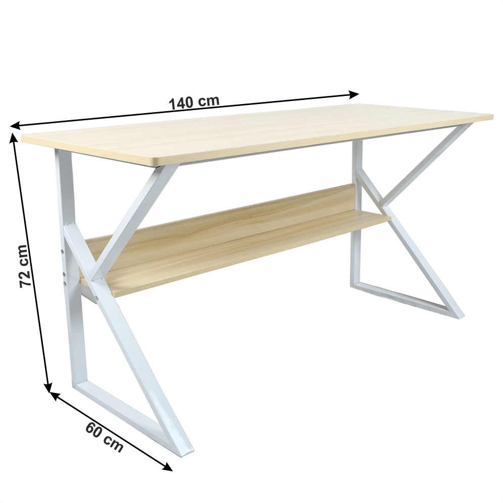 Pracovný stôl s policou TARCAL Tempo Kondela 140x60 cm