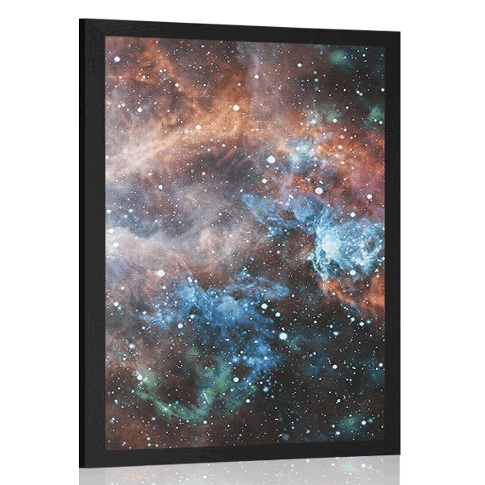 Plagát nekonečná galaxia - 60x90 black