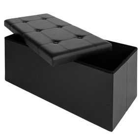 Germany24 - Úložný box čierny - 80 x 40 x 40 cm