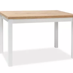 Signal Jedálenský stôl ADAM | 100 x 60 cm Farba: dub lancelot / biely mat