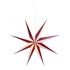 Markslöjd 704523 - Vianočná dekorácia ALVA 1xE14/25W/230V červená/biela 75 cm