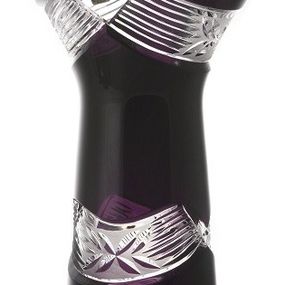 Krištáľová váza Laurel, farba fialová, výška 255 mm