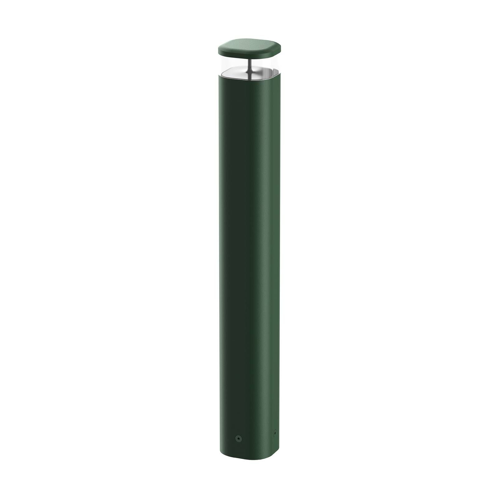 FLOS Pointbreak Bollard 2, 2 700 K zelená 90cm, hliník, polykarbonát, 12.5W, P: 12.1 cm, L: 12 cm, K: 90cm
