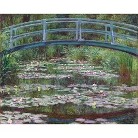 Reprodukcia obrazu Claude Monet - The Japanese Footbridge, 50 × 40 cm