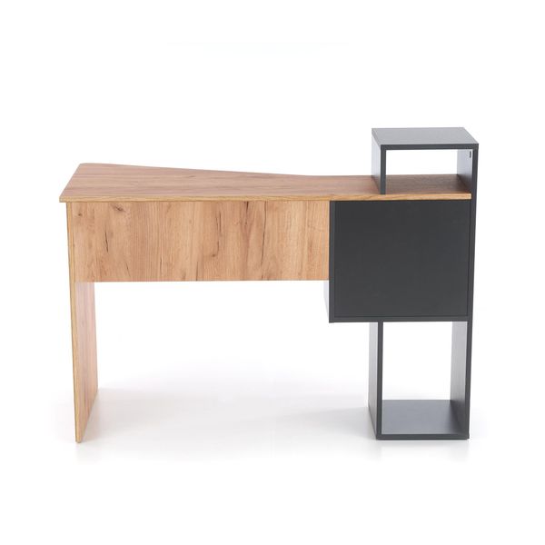 Písací stolík Conti - antracit / dub wotan