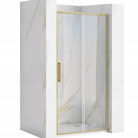 Sprchové dvere Rea RAPID slide 110 cm - zlaté brúsené