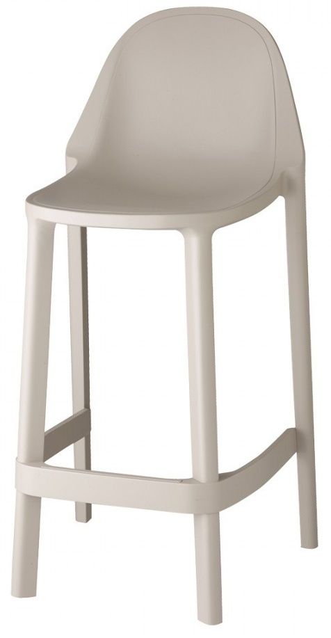 SCAB - Barová stolička PIU nízka - béžová