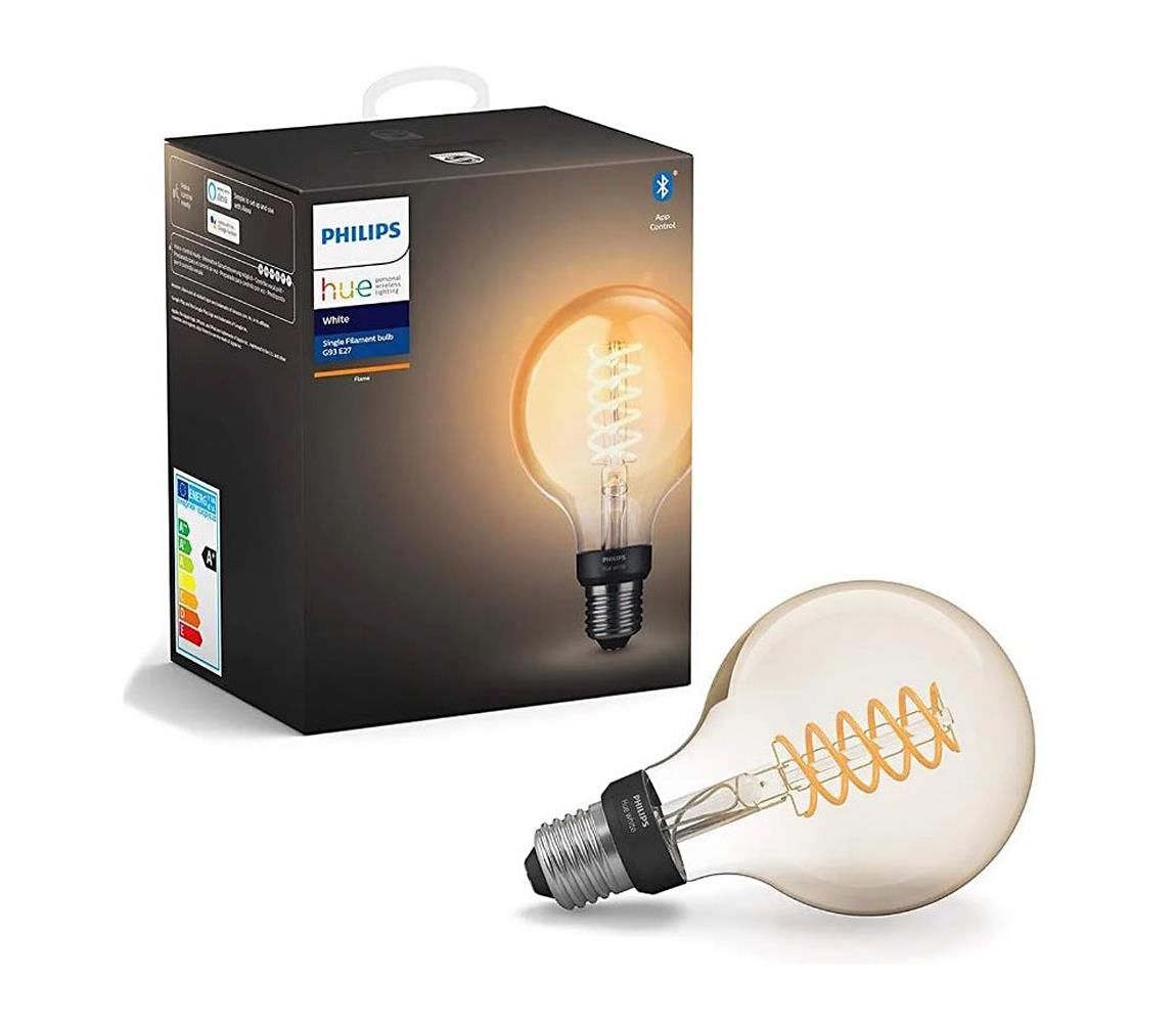 LED Stmievateľná žiarovka Philips Hue WHITE FILAMENT G93 E27/7,2W/230V 2100K