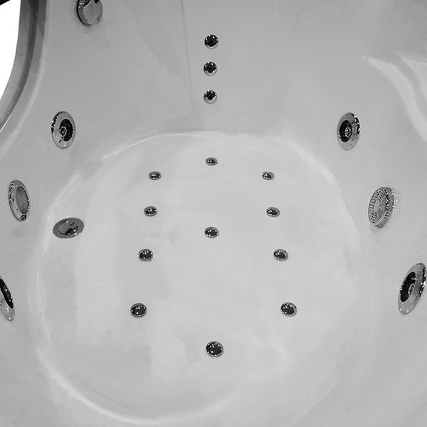 M-SPA - Kúpeľňová vaňa s hydromasážou 003 PLUS pre 2 osoby 140 x 140 x 67 cm