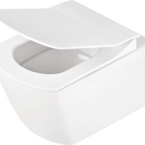 DEANTE - Anemon biela - Záchodová misa, so sedátkom, bez okraja CDZD6ZPW