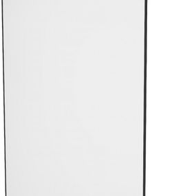 MEXEN/S - KIOTO samostatne stojaca sprchová zástena 130 x 200 cm, transparent/čierna vzor 8 mm, chróm 800-130-002-01-70