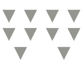 Nálepka na stenu trojuholníky px322 -  10ks v jednej farbe