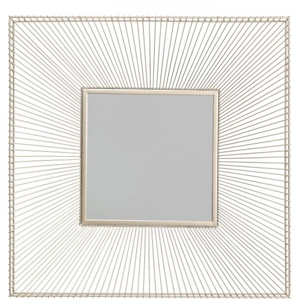 KARE Design Zrcadlo Dimension - champagne, 91x91cm