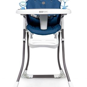 Moderná jedálenska stolička v modrej farbe