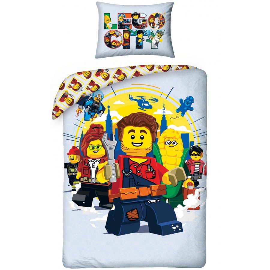 Halantex · Bavlnené posteľné obliečky LEGO CITY Adventures - 100% bavlna - 70 x 90 cm + 140 x 200 cm