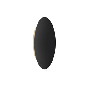 Escale Blade nástenné LED čierna matná Ø 44 cm, Obývacia izba / jedáleň, hliník, 18.5W