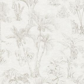 KT1-12083 A.S. Création vliesová tapeta na stenu prírodný motív s palmami Cuba 2024, veľkosť 10,05 m x 53 cm