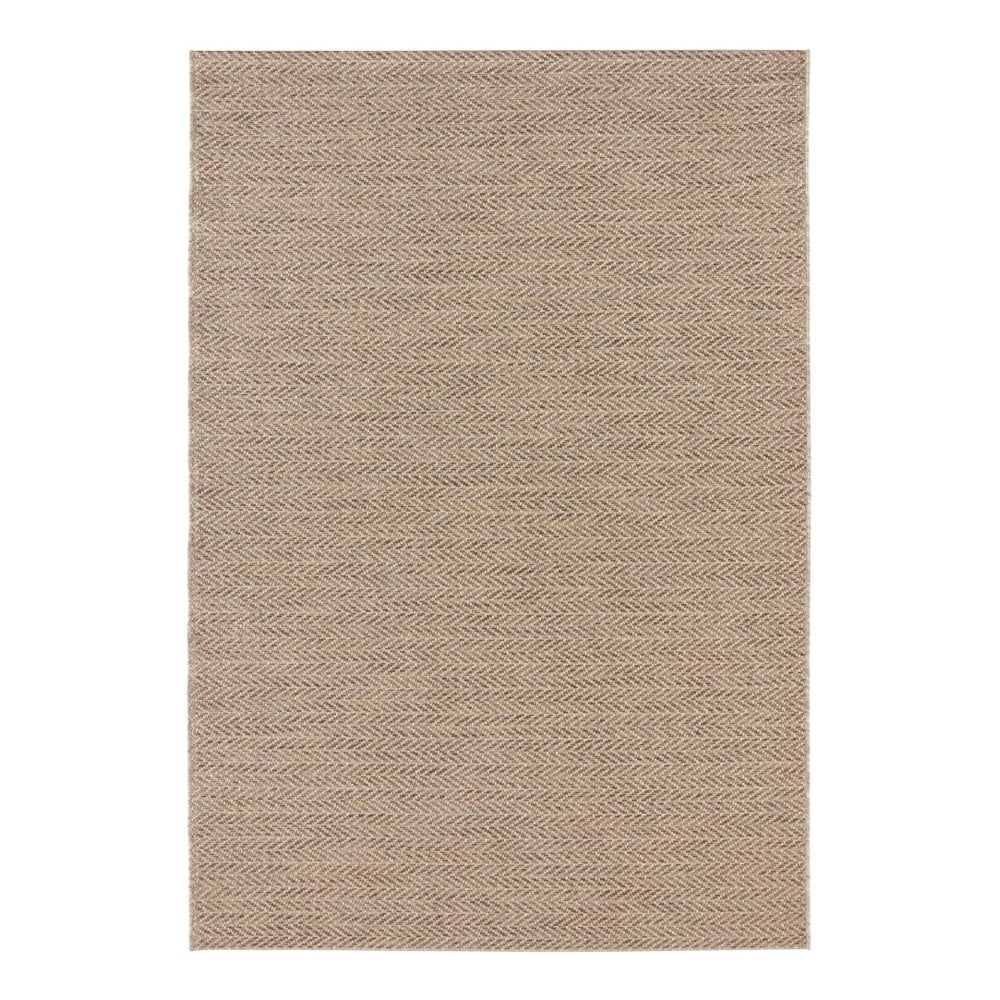 Hnedý koberec vhodný aj do e×teriéru Elle Decoration Brave Caen, 80 × 150 cm