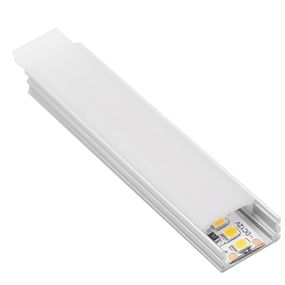 CENTURY AL PROFIL pro LED pásek 10mm plochý opálový kryt 17x8mm IP20 délka 2m CEN KPRS-1708
